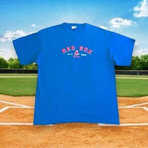 VTG 90s MLB Boston Red Sox Embroidered Logo Lee Sport Shirt